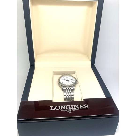 Longines Women's Watch L23214116 Record Swiss Automatic White Dial 30mm Steel - Picture 3 of 14